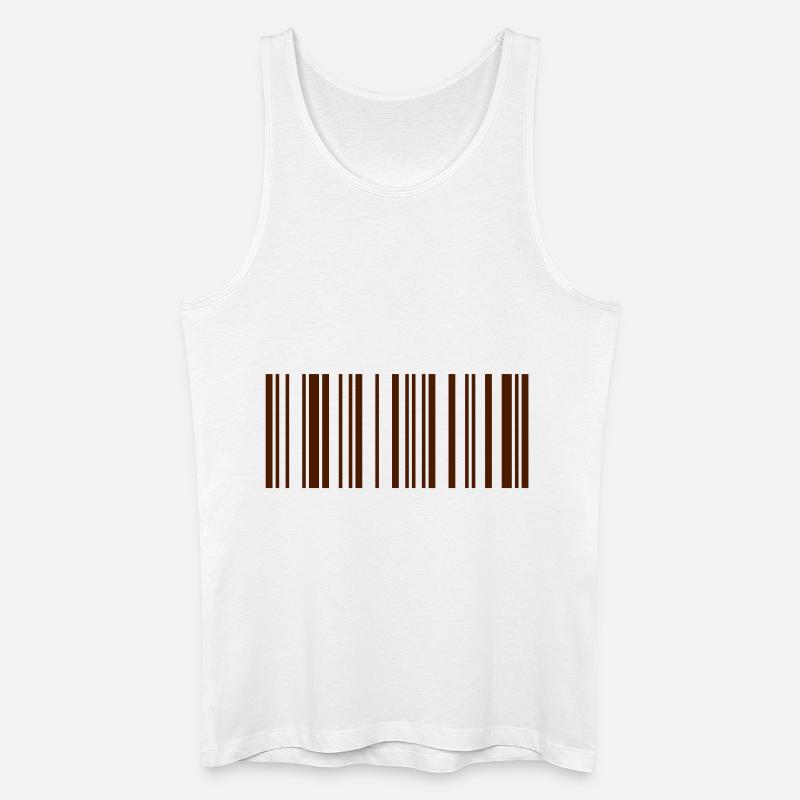 Barcode Maja - Männer Bio Tank Top - Weiß