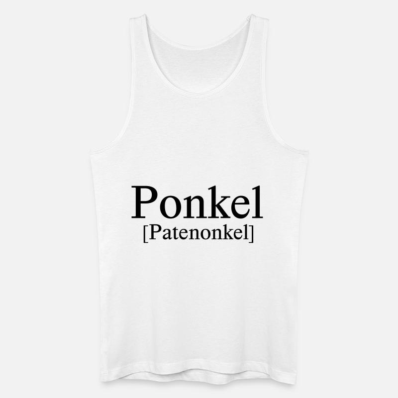 Ponkel- cooler Patenonkel - Männer Bio Tank Top - Weiß