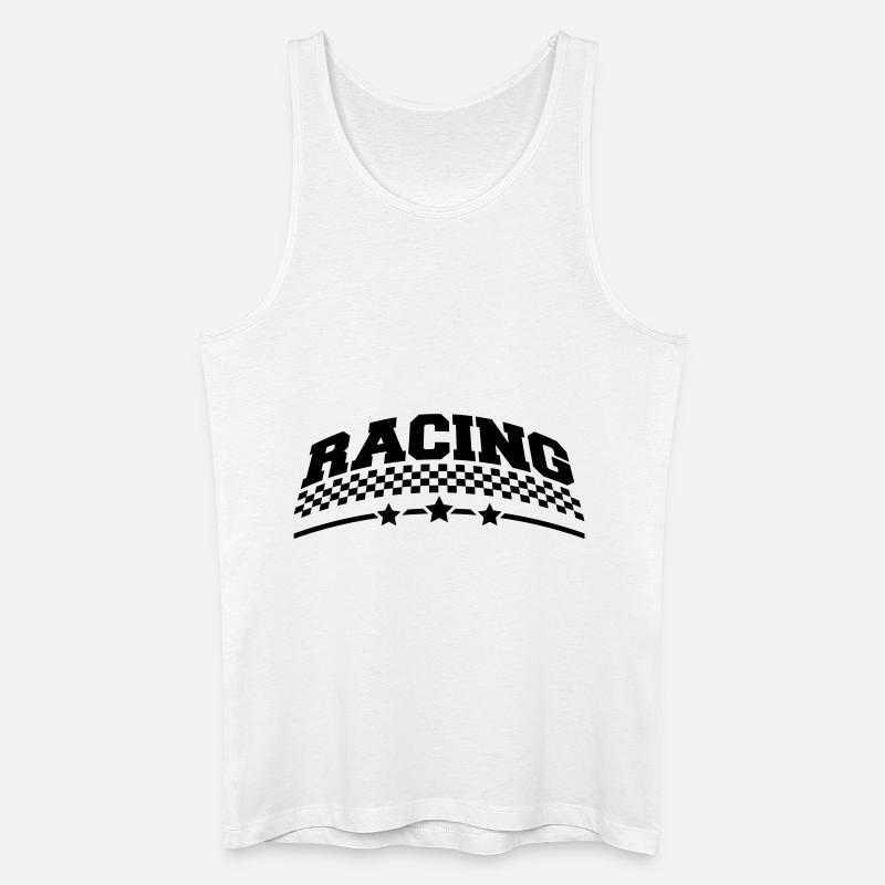 racing_design_1 - Männer Bio Tank Top - Weiß