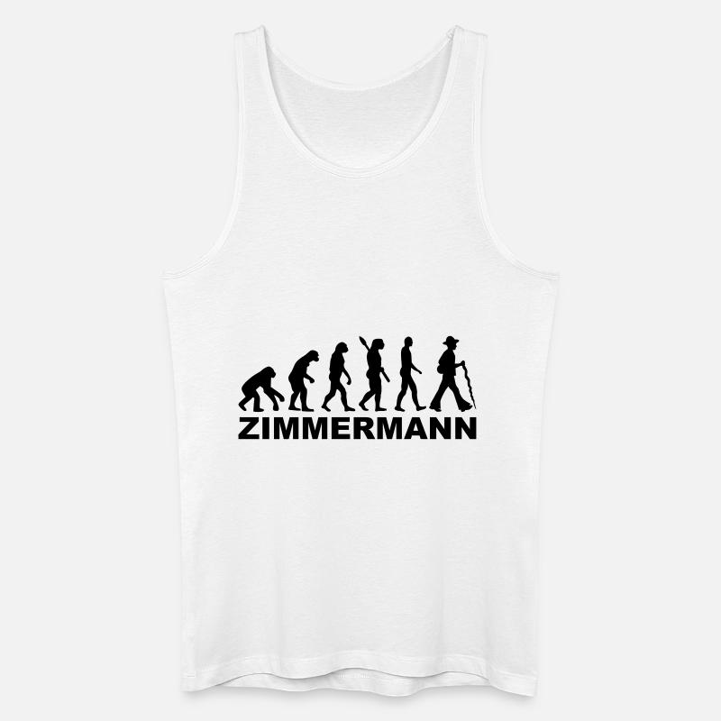Zimmermann - Männer Bio Tank Top - Weiß
