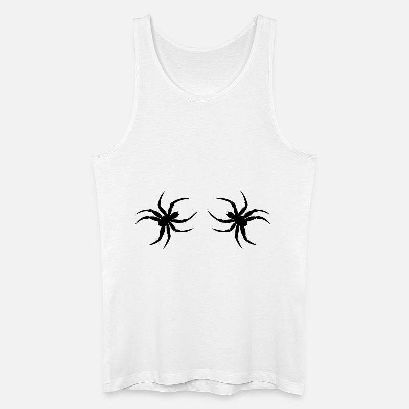 spinne02 - Männer Bio Tank Top - Weiß