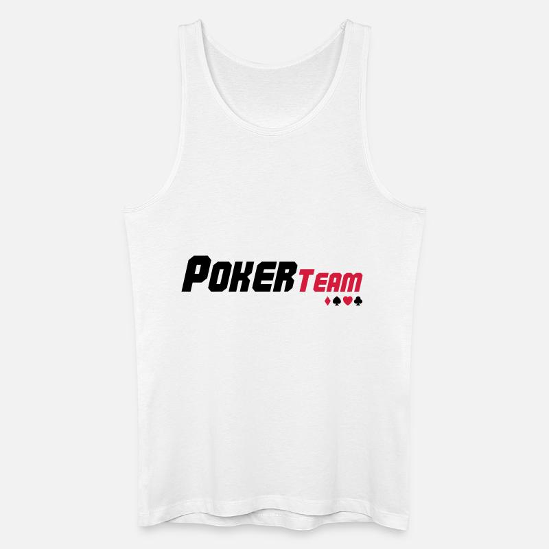 poker_team_02 - Männer Bio Tank Top - Weiß