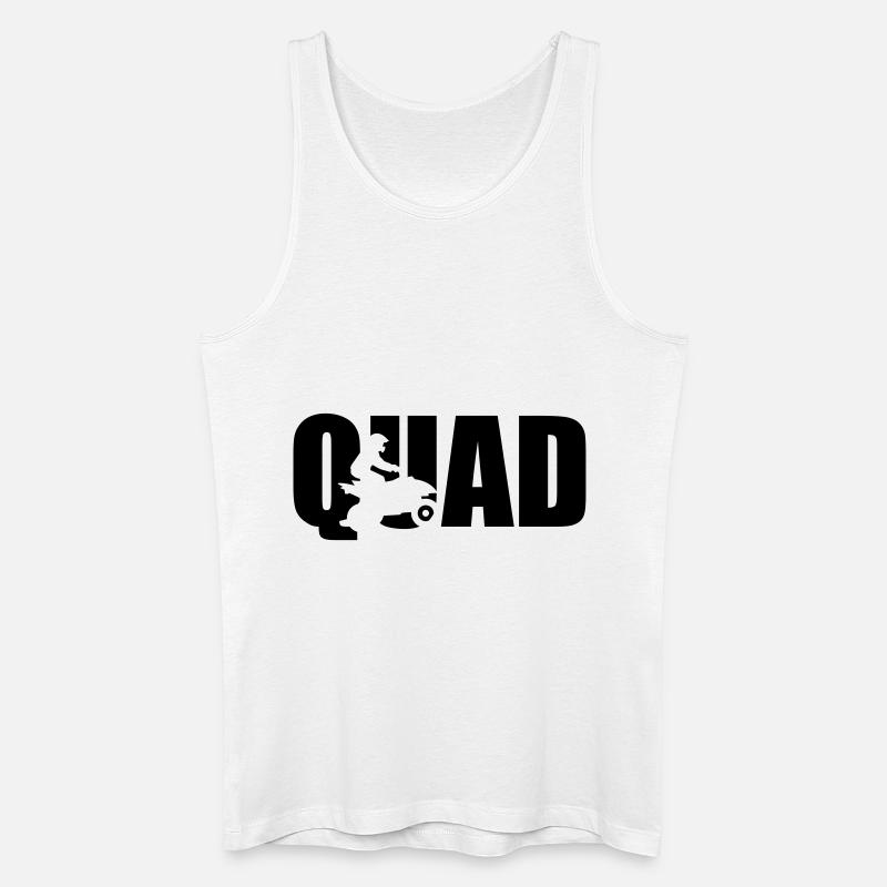 Quad - Männer Bio Tank Top - Weiß