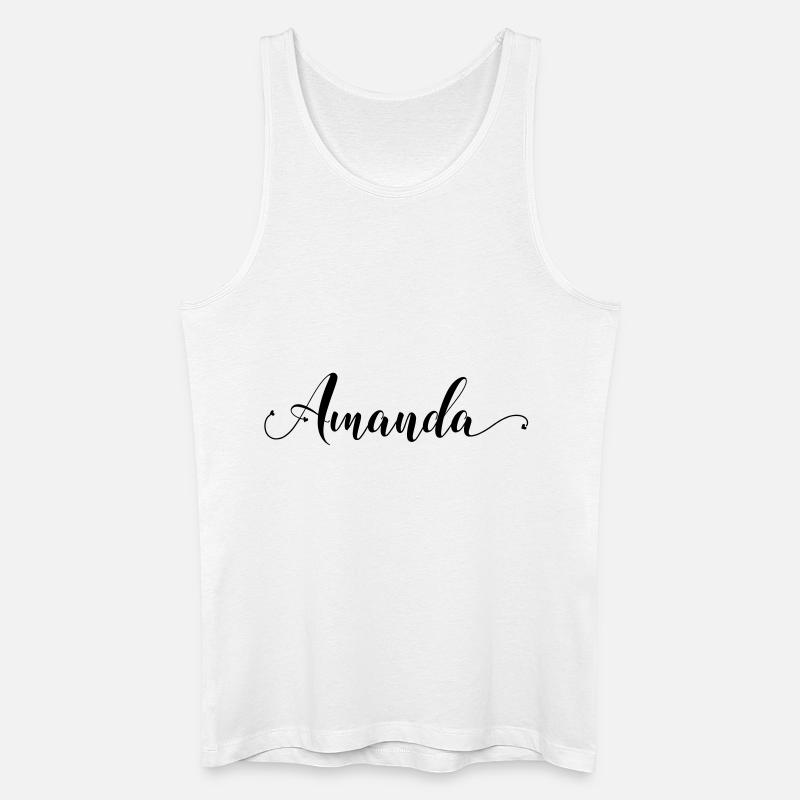 (amanda) - Männer Bio Tank Top - Weiß