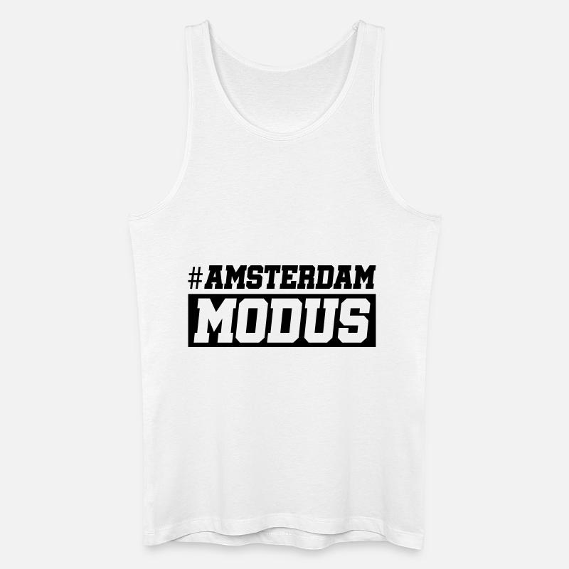 amsterdam modus design - Männer Bio Tank Top - Weiß