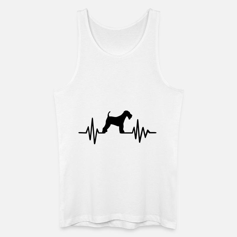 Airedale Terrier - Männer Bio Tank Top - Weiß