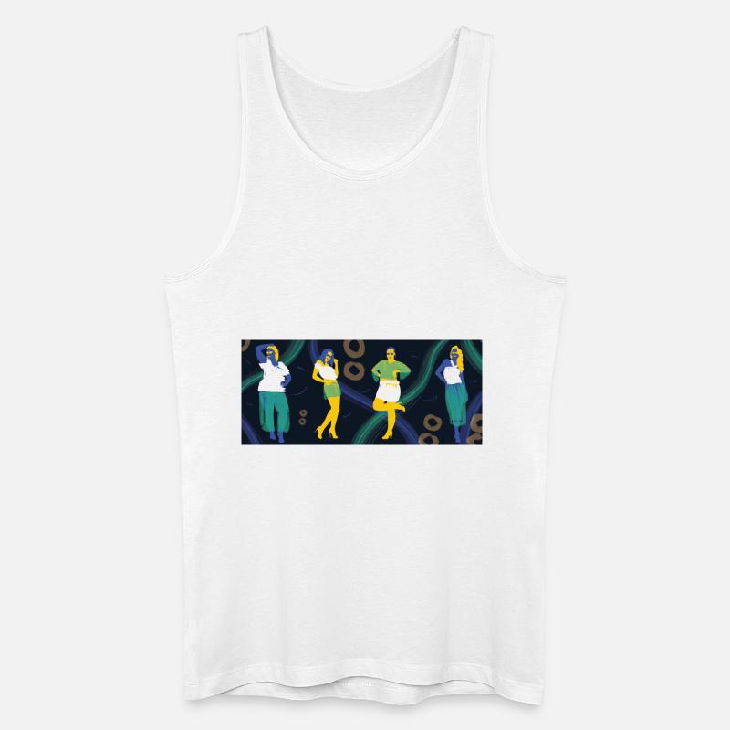 Null Abfall - Männer Bio Tank Top - Weiß