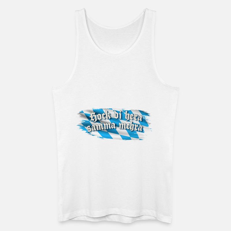 Hock di hera samma mehra - Männer Bio Tank Top - Weiß