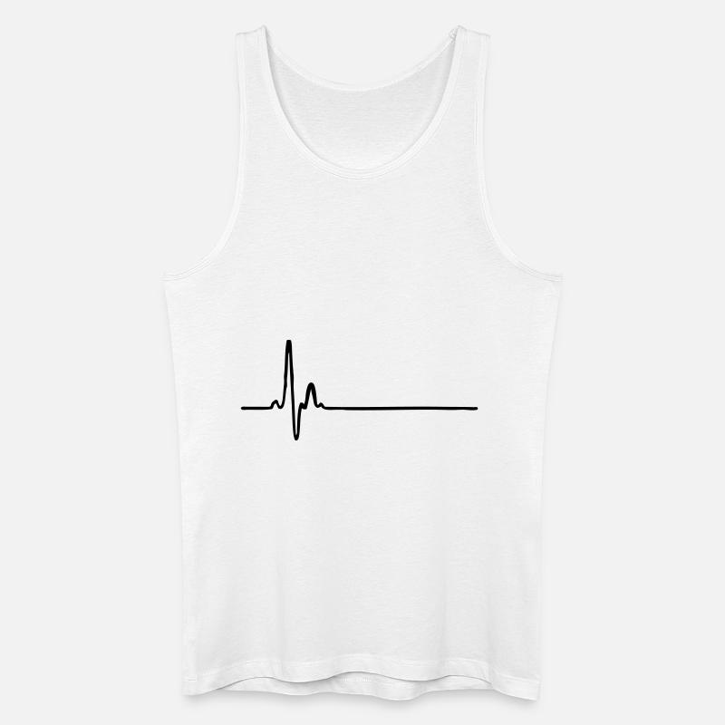 flatline profession - Männer Bio Tank Top - Weiß