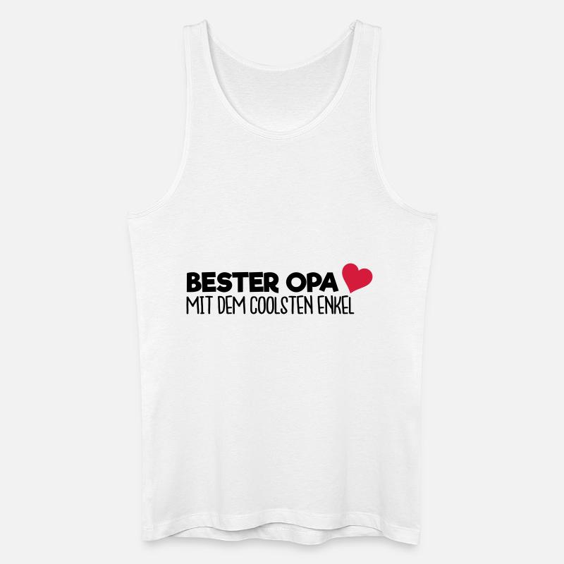 Bester Opa - Enkel - Männer Bio Tank Top - Weiß