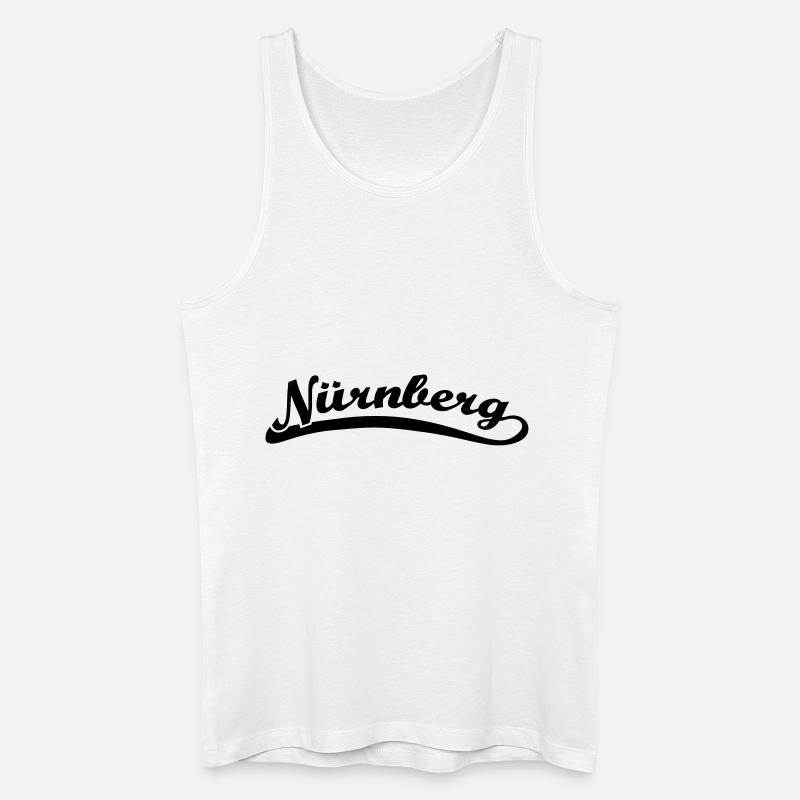 Nürnberg Schrift Retro - Männer Bio Tank Top - Weiß