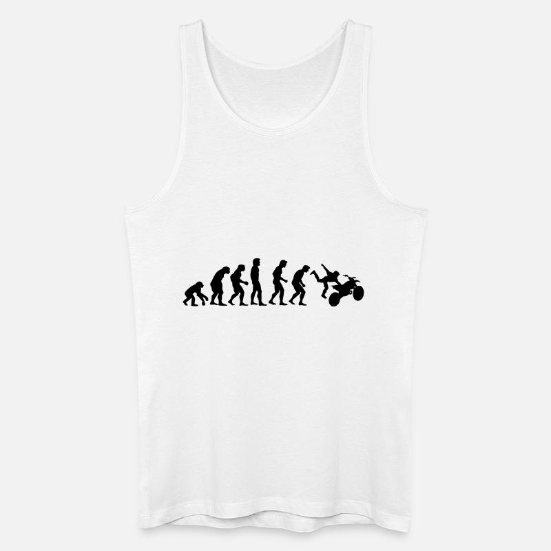 motocross_evolution - Männer Bio Tank Top - Weiß