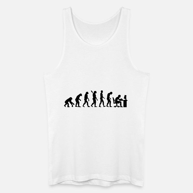 Evolution computer - Men’s Organic Tank Top - white