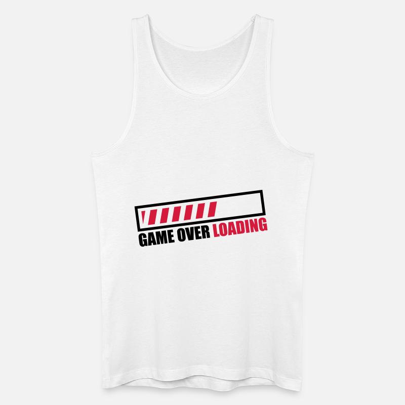 game_over_loading_c2 - Männer Bio Tank Top - Weiß