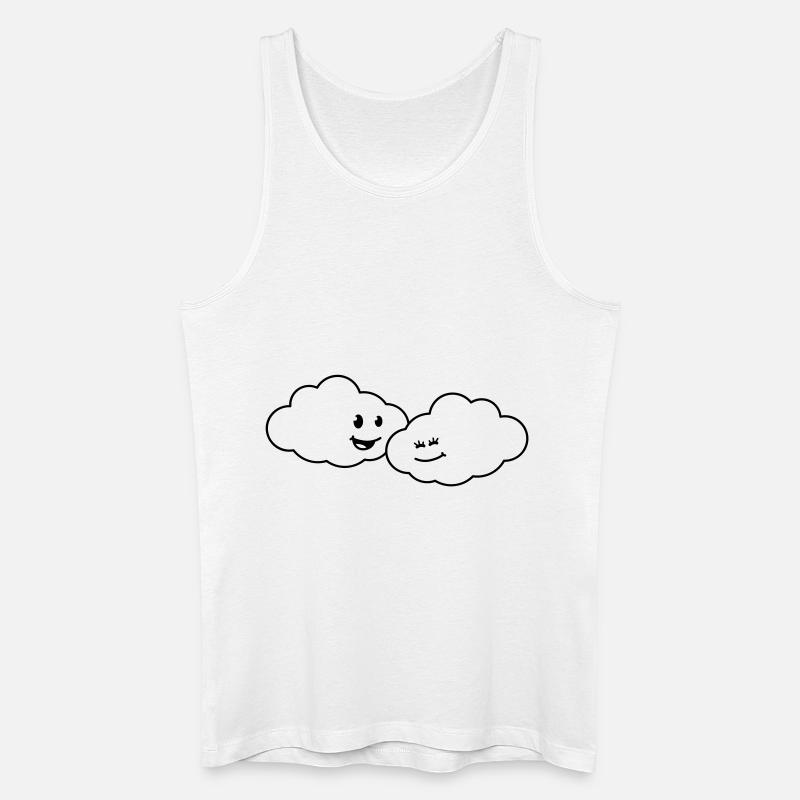 love_clouds - Men’s Organic Tank Top - white