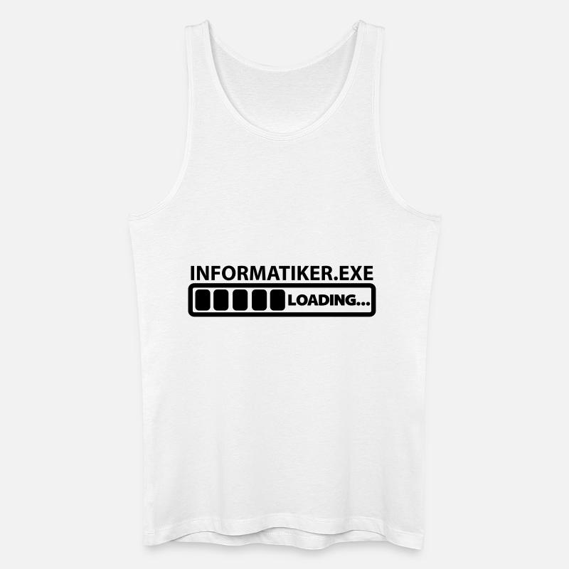 informatiker exe loading - Männer Bio Tank Top - Weiß