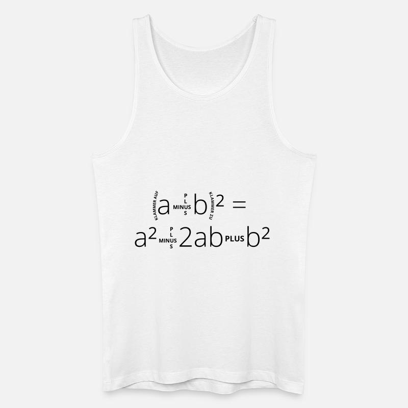 Binomische Formeln - Männer Bio Tank Top - Weiß