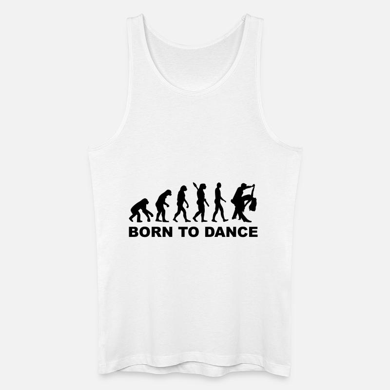 Évolution Danser - Débardeur bio Homme - blanc