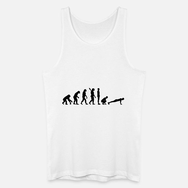 Evolution Burpees - Men’s Organic Tank Top - white