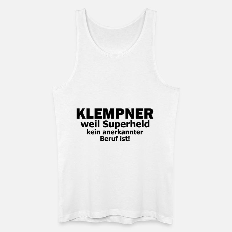 Klempner - Männer Bio Tank Top - Weiß