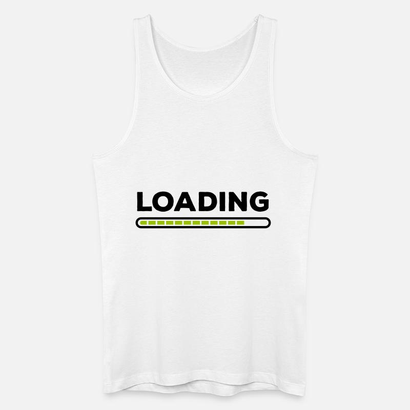 Loading - Männer Bio Tank Top - Weiß