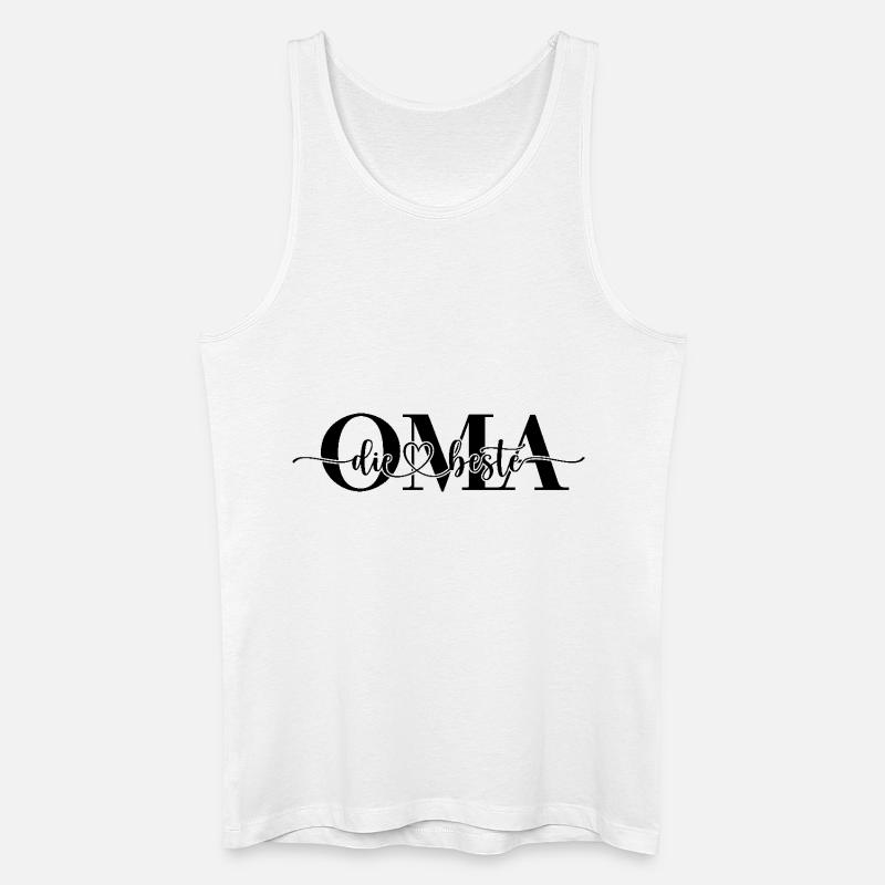 Die beste Oma - Männer Bio Tank Top - Weiß