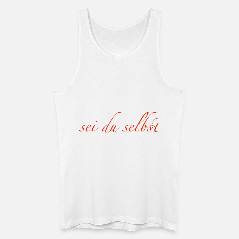 sei du selbst - Männer Bio Tank Top - Weiß