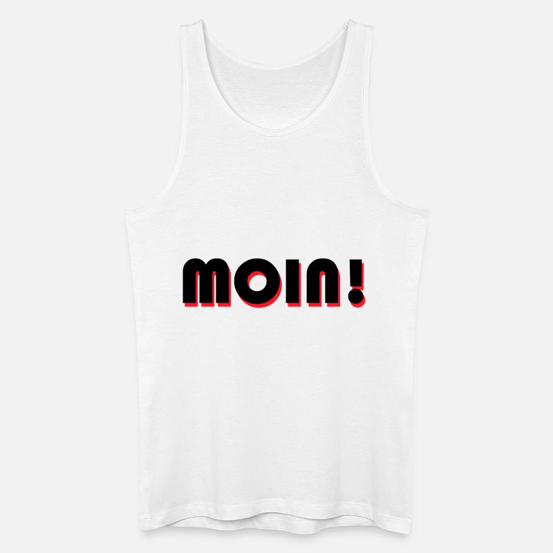 Moin - Männer Bio Tank Top - Weiß