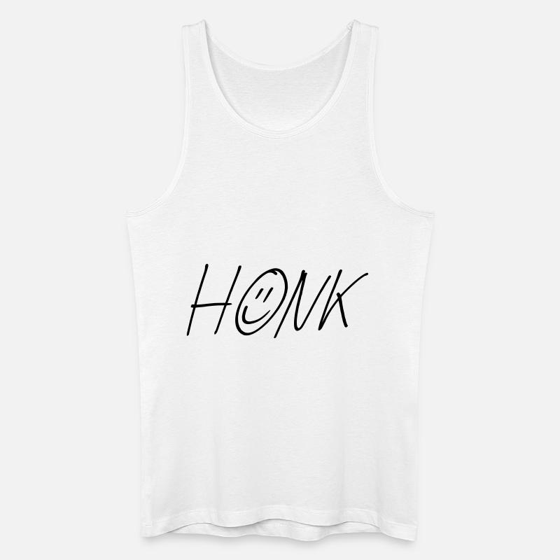 Der original HONK - Männer Bio Tank Top - Weiß