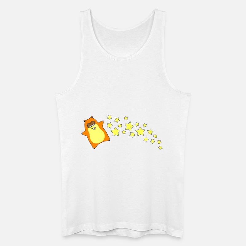 HamSternschnuppe - Männer Bio Tank Top - Weiß