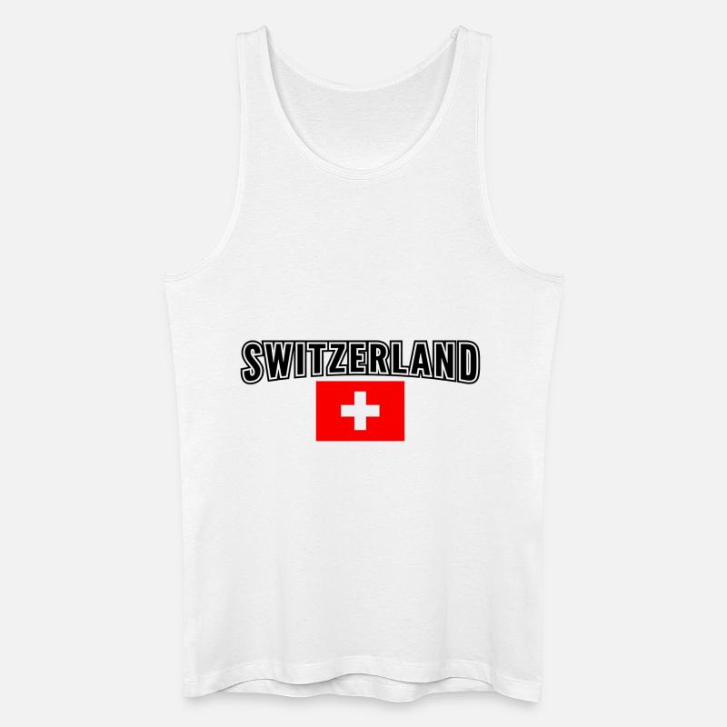 Schweiz - Männer Bio Tank Top - Weiß