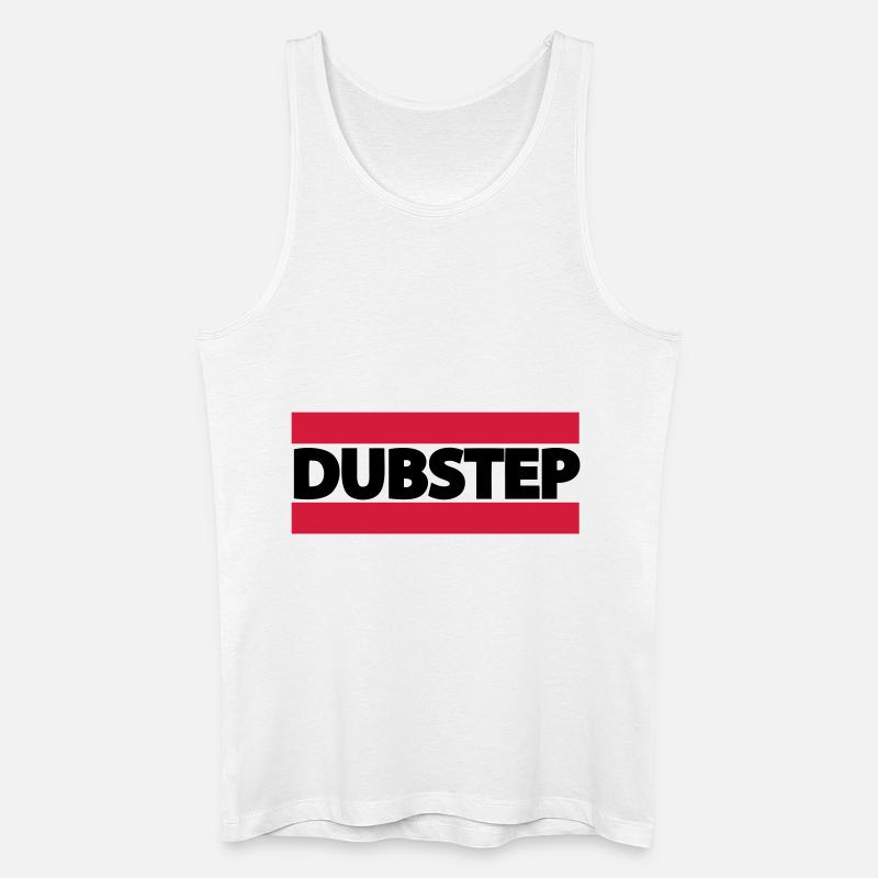 DUBSTEP LOGO - Männer Bio Tank Top - Weiß