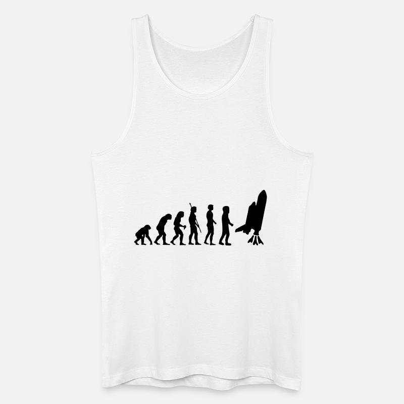 evolution_astronaut_g1 - Men’s Organic Tank Top - white