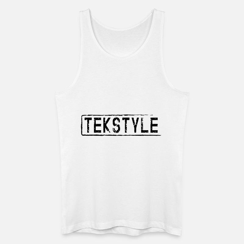 tekstyle3 - Männer Bio Tank Top - Weiß