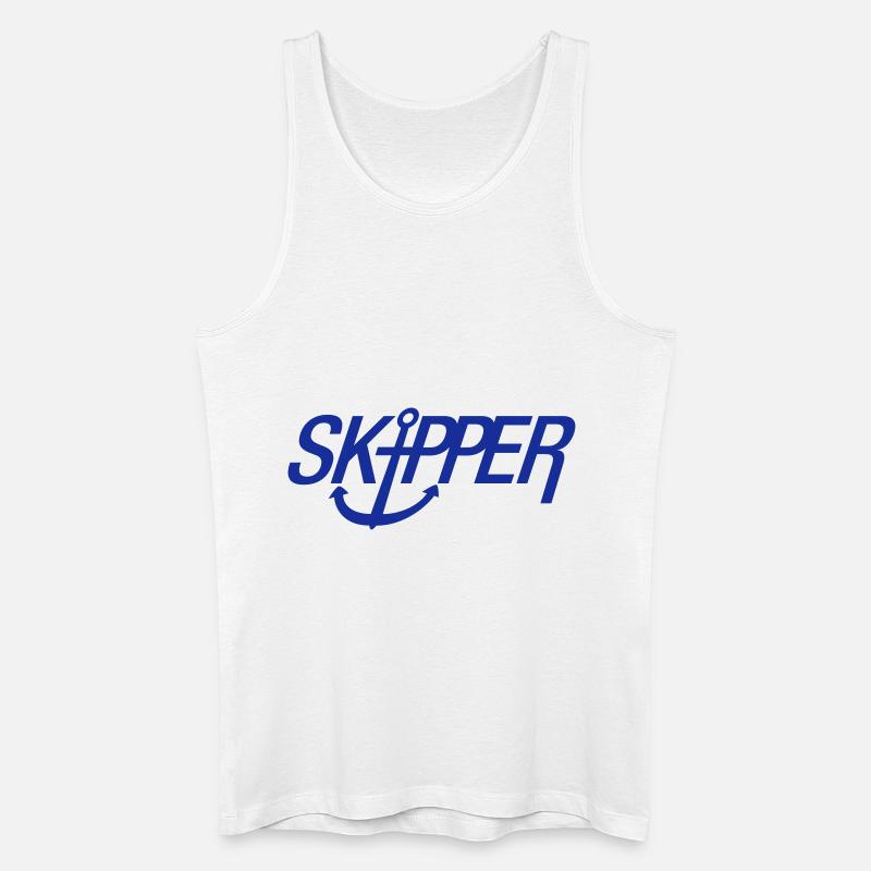skipper_1f1 - Männer Bio Tank Top - Weiß