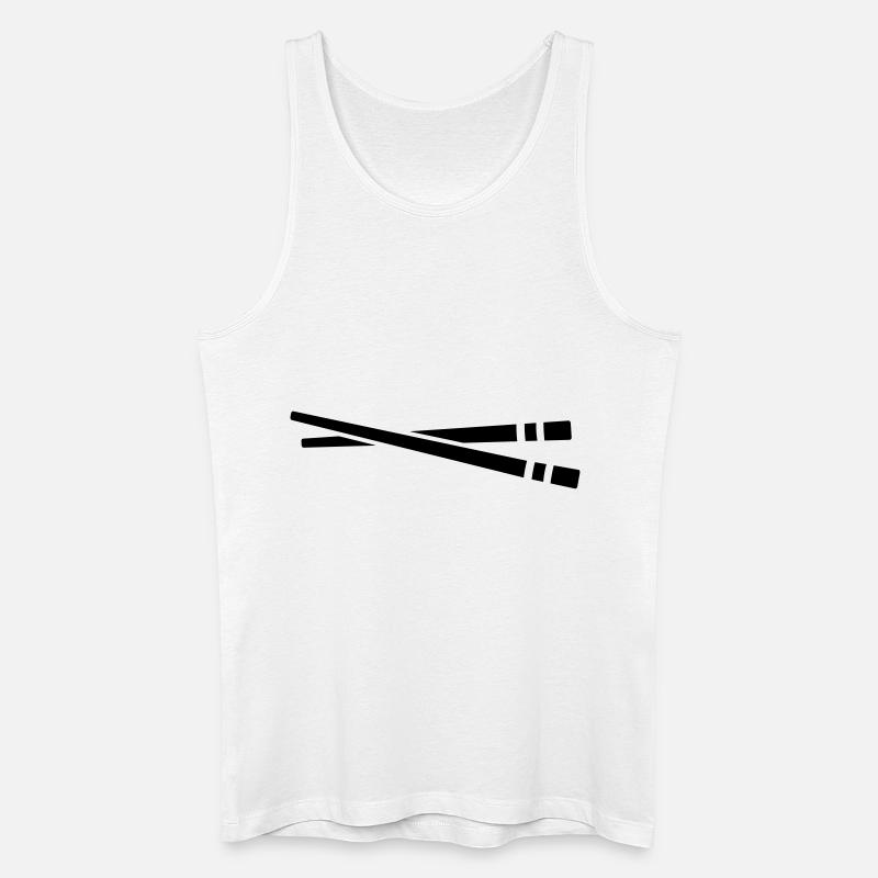 Sushi - Männer Bio Tank Top - Weiß