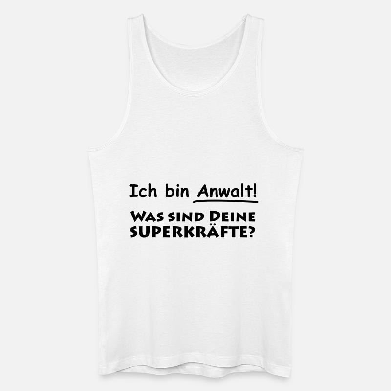 ich bin anwalt - Männer Bio Tank Top - Weiß