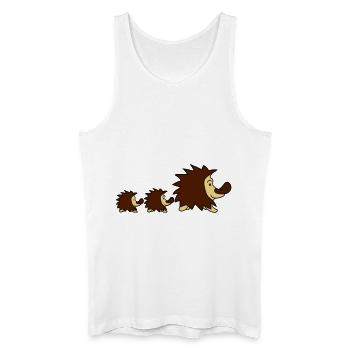 süßer kleiner niedlicher igel - Männer Bio Tank Top - Weiß - Vorne