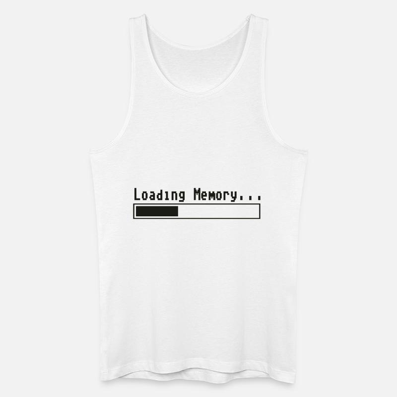 Loading Memory... - Männer Bio Tank Top - Weiß