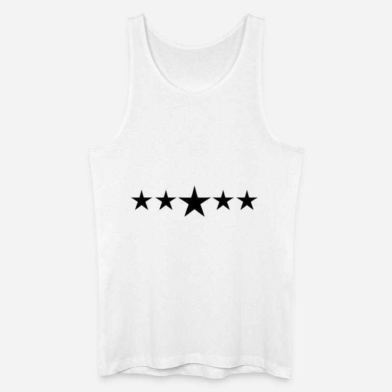 sterne - Männer Bio Tank Top - Weiß
