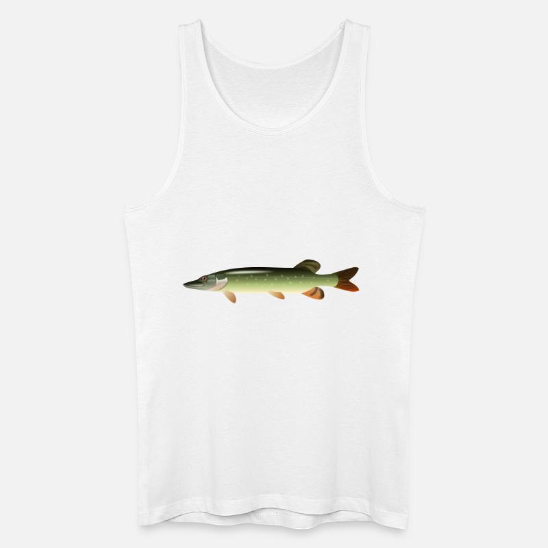 fish15 - Männer Bio Tank Top - Weiß