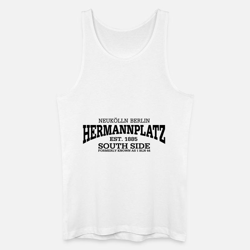 Hermannplatz Neukölln Berlin - Männer Bio Tank Top - Weiß