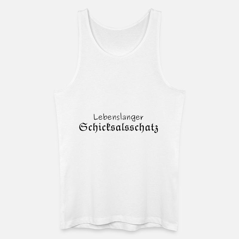 Lebenslanger Schicksalsschatz - Männer Bio Tank Top - Weiß