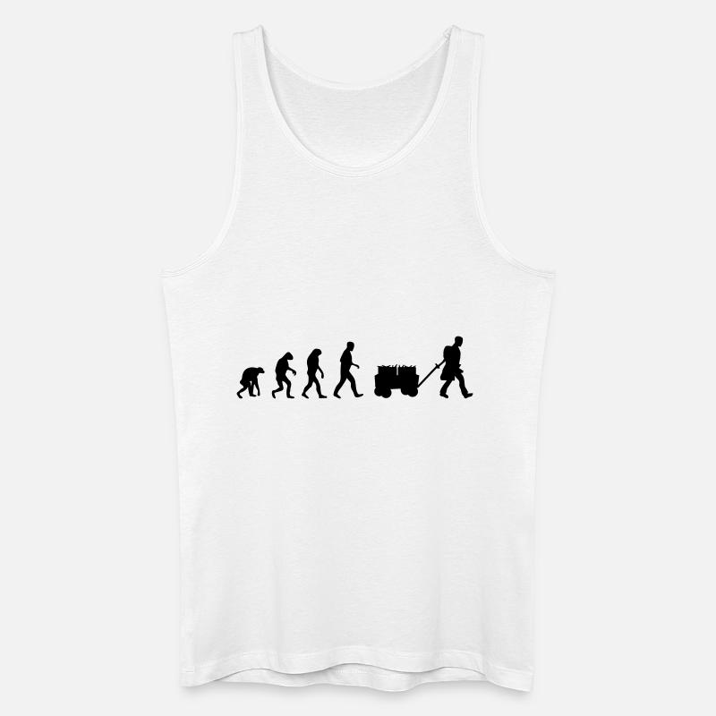 beer evolution - Men’s Organic Tank Top - white