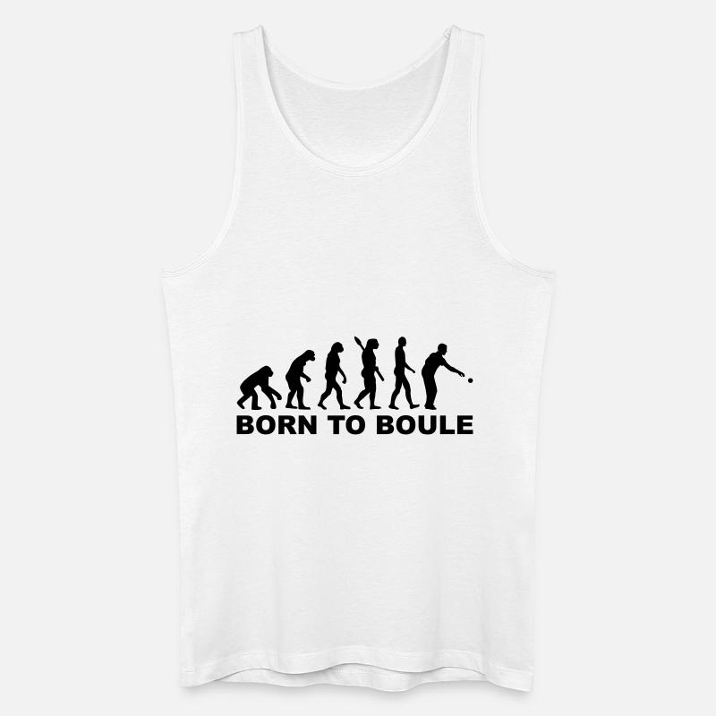 Boule Evolution - Männer Bio Tank Top - Weiß