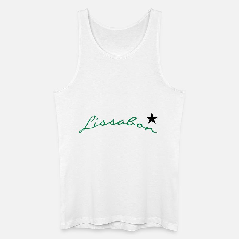 Lissabon (2c) - Männer Bio Tank Top - Weiß