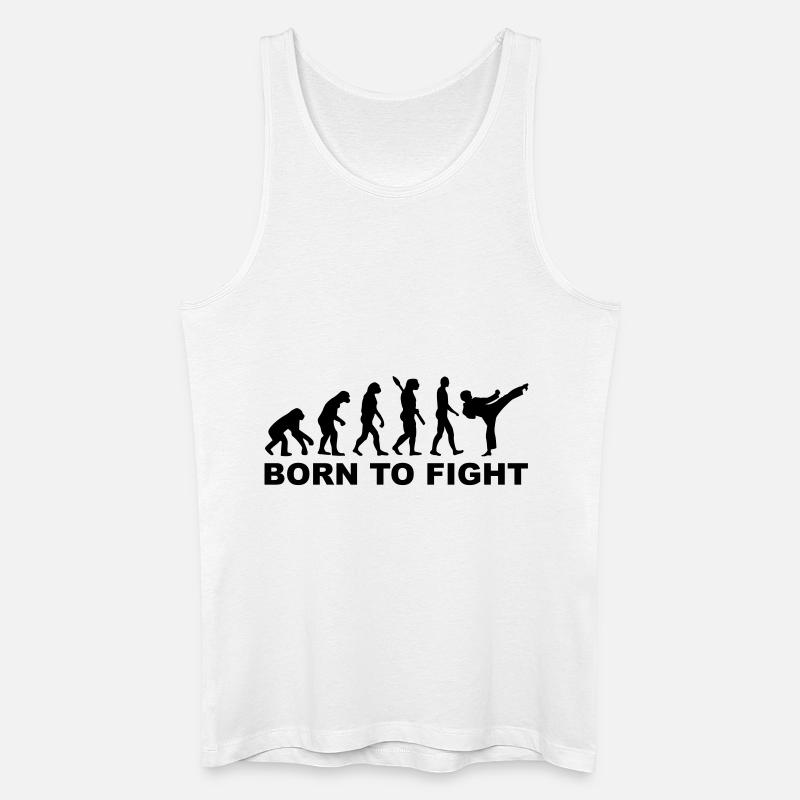 Evolution Karate - Männer Bio Tank Top - Weiß