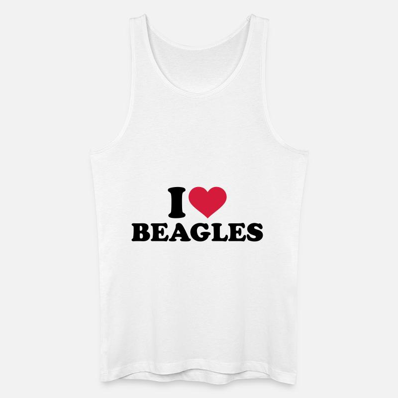 Beagle - Männer Bio Tank Top - Weiß