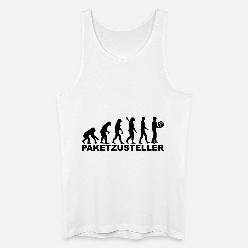 Paketzusteller - Männer Bio Tank Top - Weiß