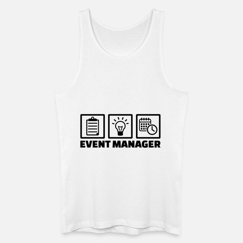 Event Manager - Männer Bio Tank Top - Weiß